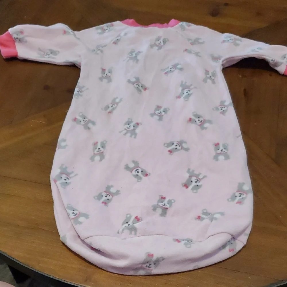 Carter's Pink Sleep Sack with Cute Animal Print